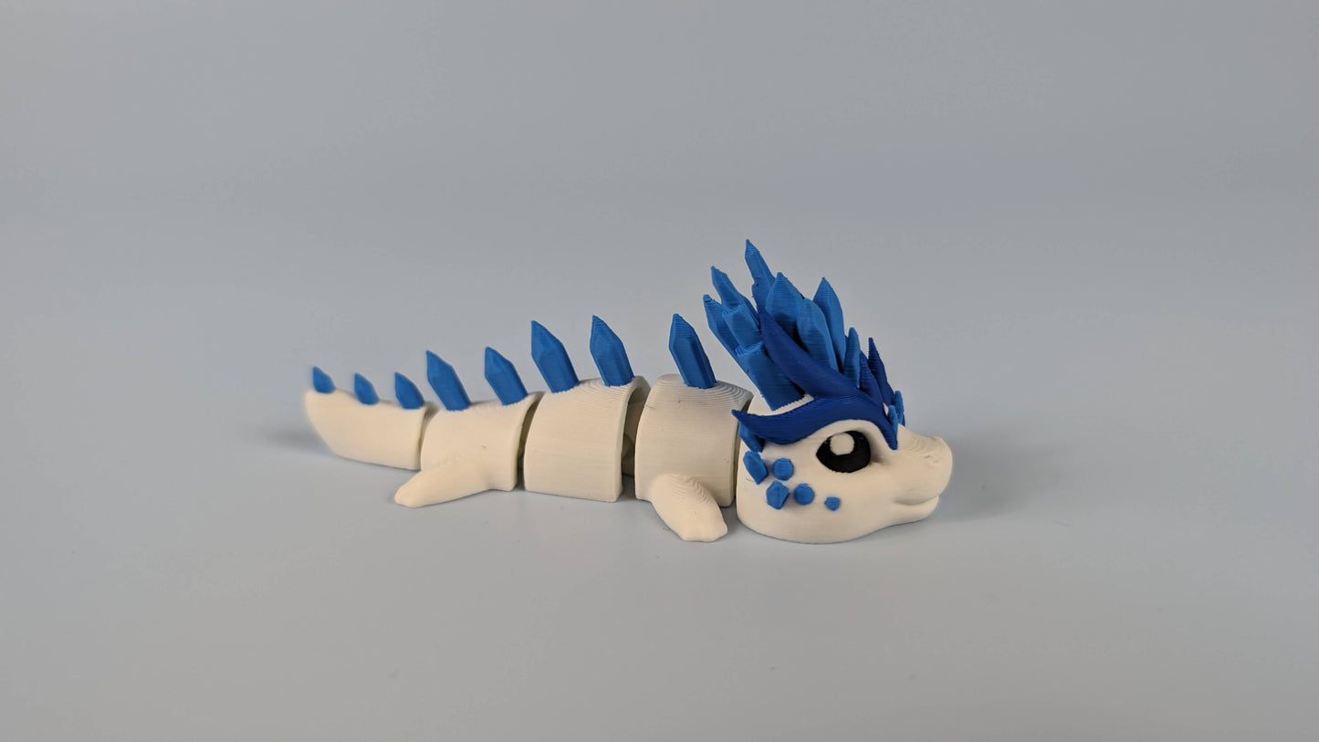 Ice Dragon - Articulated Figure Keychain
