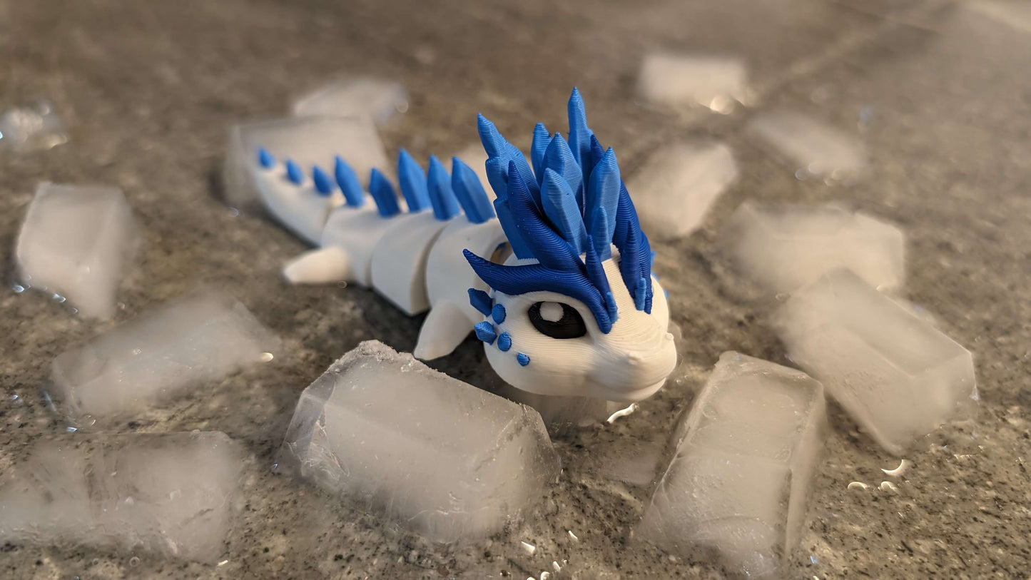 Ice Dragon - Articulated Figure Keychain