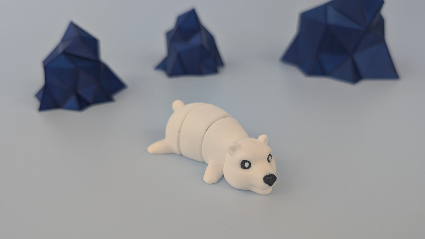 Arctic Polar Bear – Articulated 3D Printed Figure