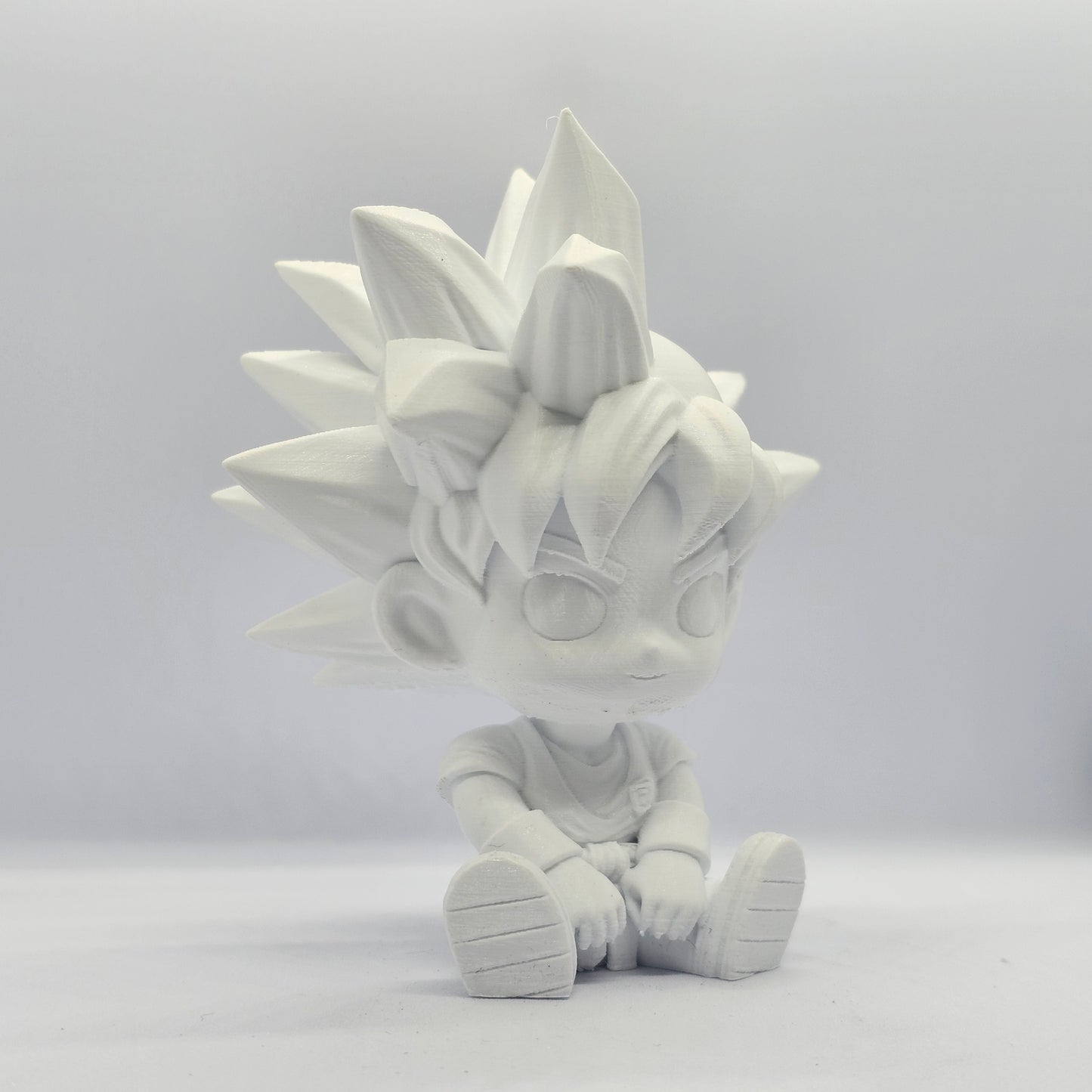 Goku Chibi Style 3D Printed Figurine – 9 cm Paintable Collectible