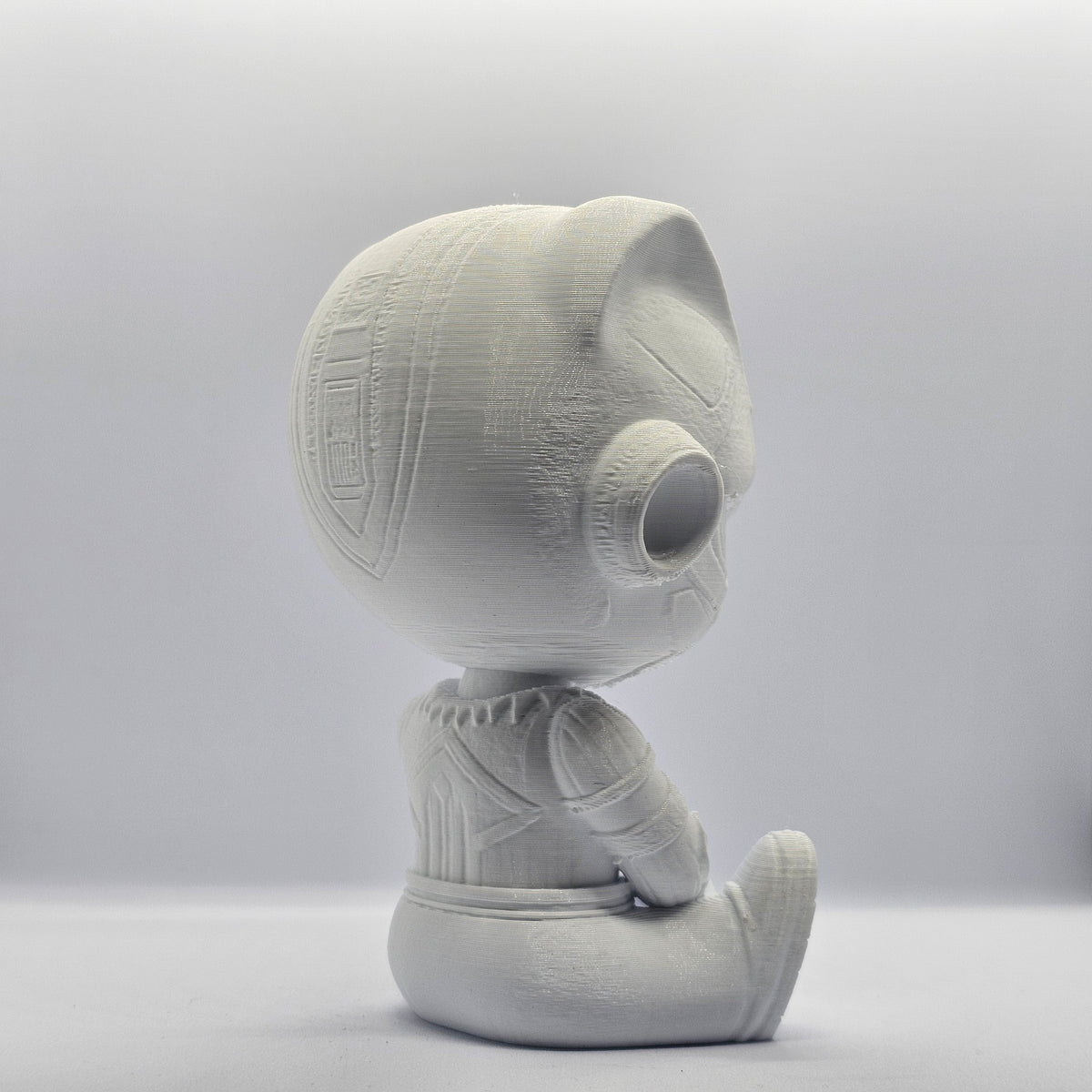 Black Panther Chibi Figurine – 9 cm Paintable