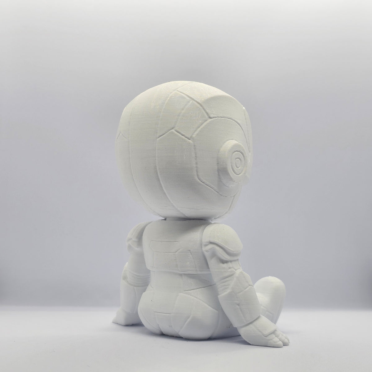 Iron Man Chibi Figurine – 9 cm Paintable