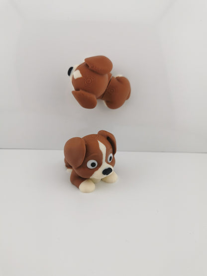 🐶 Mini Flexi Dog – Articulated Toy & Keychain Version