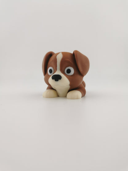 🐶 Mini Flexi Dog – Articulated Toy & Keychain Version
