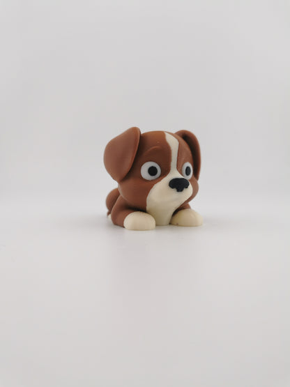 🐶 Mini Flexi Dog – Articulated Toy & Keychain Version