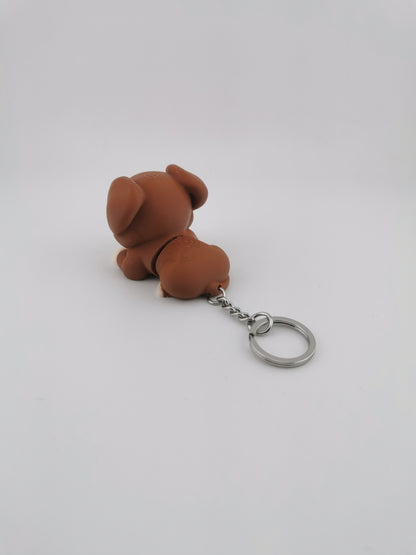 🐶 Mini Flexi Dog – Articulated Toy & Keychain Version