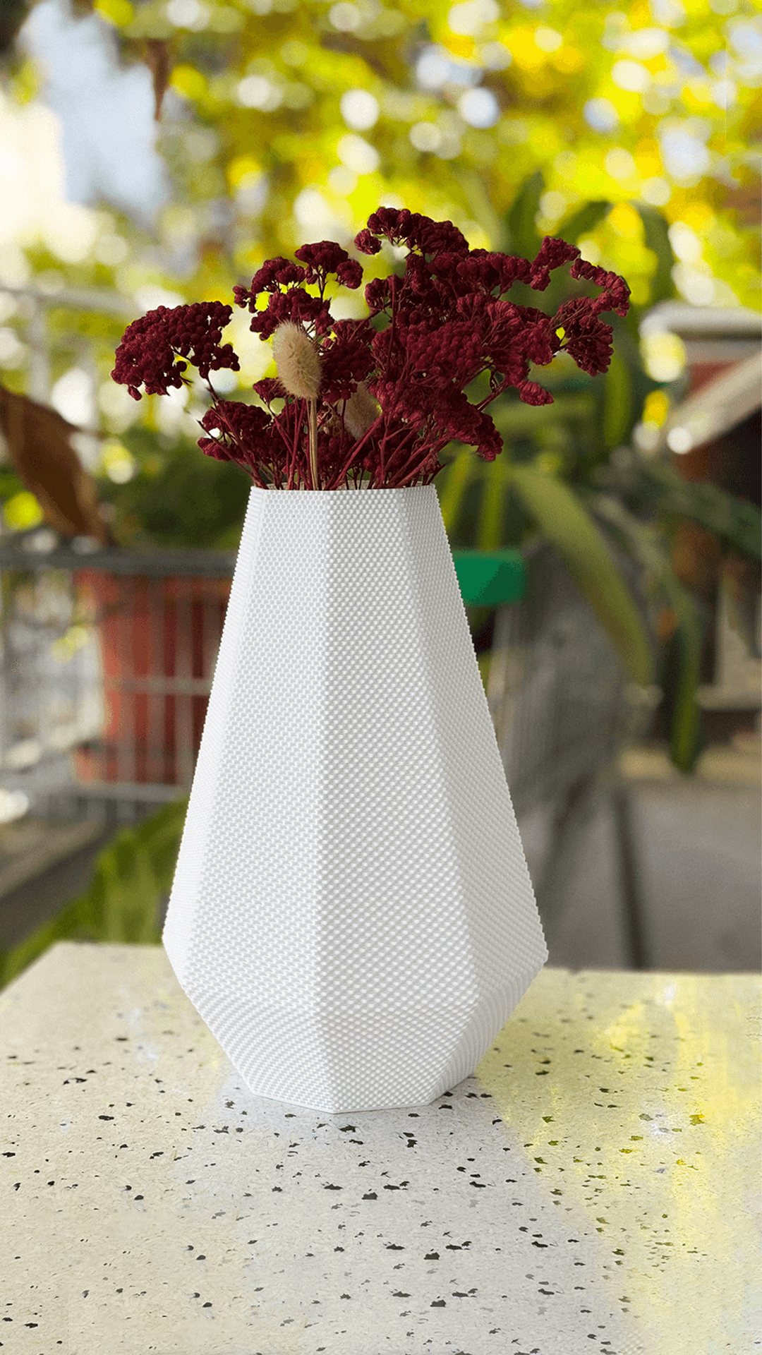 Helena Flower Vase | RippleMesh 3D Printed Vase | Mold & Matter