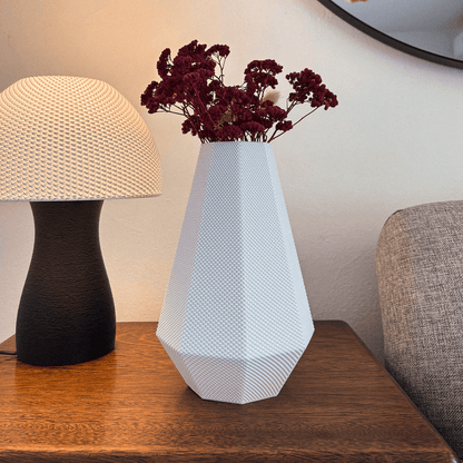 Helena Flower Vase – RippleMesh Textured 3D Printed Vase - Mold and Matter