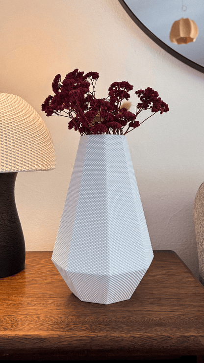 Helena Flower Vase – RippleMesh Textured 3D Printed Vase - Mold and Matter