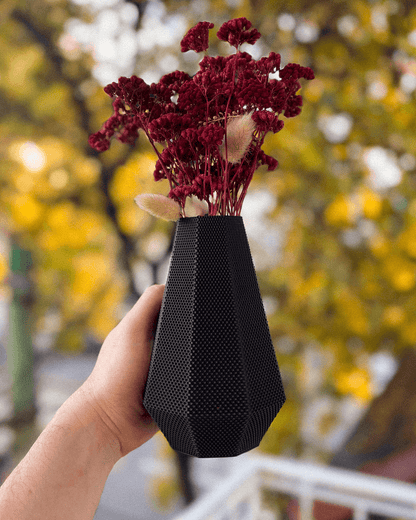 Helena Flower Vase – RippleMesh Textured 3D Printed Vase - Mold and Matter