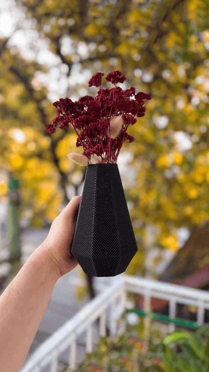 Helena Flower Vase – RippleMesh Textured 3D Printed Vase - Mold and Matter