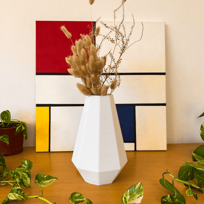 Helena Flower Vase – RippleMesh Textured 3D Printed Vase - Mold and Matter