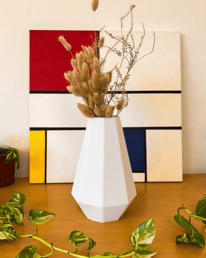 Helena Flower Vase – RippleMesh Textured 3D Printed Vase - Mold and Matter