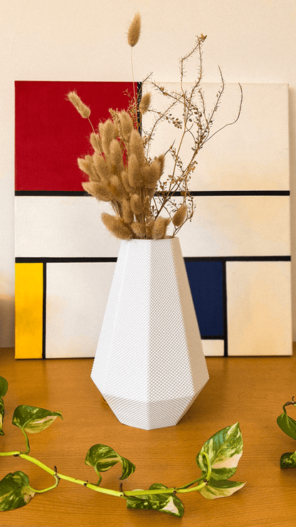 Helena Flower Vase – RippleMesh Textured 3D Printed Vase - Mold and Matter