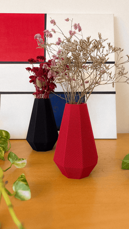 Helena Flower Vase – RippleMesh Textured 3D Printed Vase - Mold and Matter