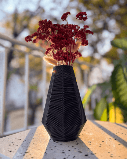 Helena Flower Vase – RippleMesh Textured 3D Printed Vase - Mold and Matter