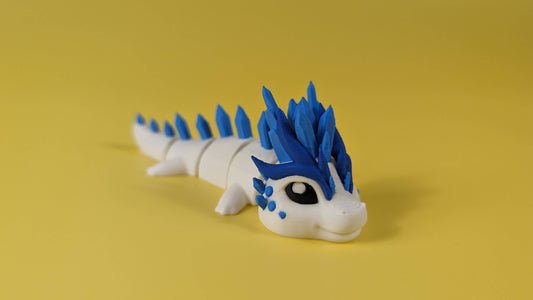 Ice Dragon - Articulated Figure Keychain
