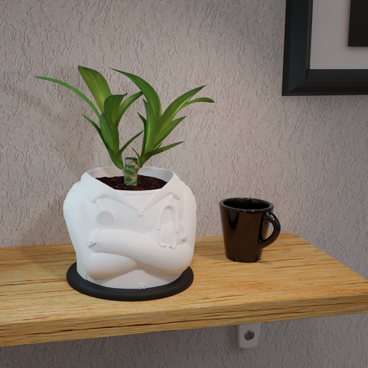 🩺 Doctor's Lab Coat Planter Pot – Perfect Gift for Medical Professionals