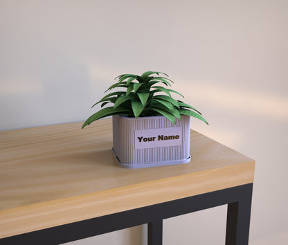 Minimal Planter With Name Label