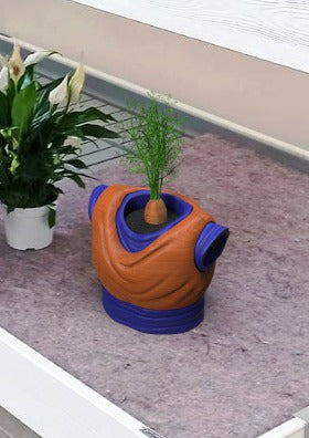 Saiyan Torso Planter Pot – 3D Printed Anime-Inspired Plant Holder