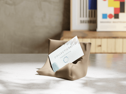 The Card Cradle – Pillow-Inspired Business Card Holder - Mold and Matter