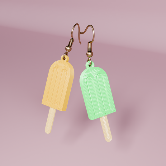 Popsicle Earrings – 3D Printed Fun Summer Earrings