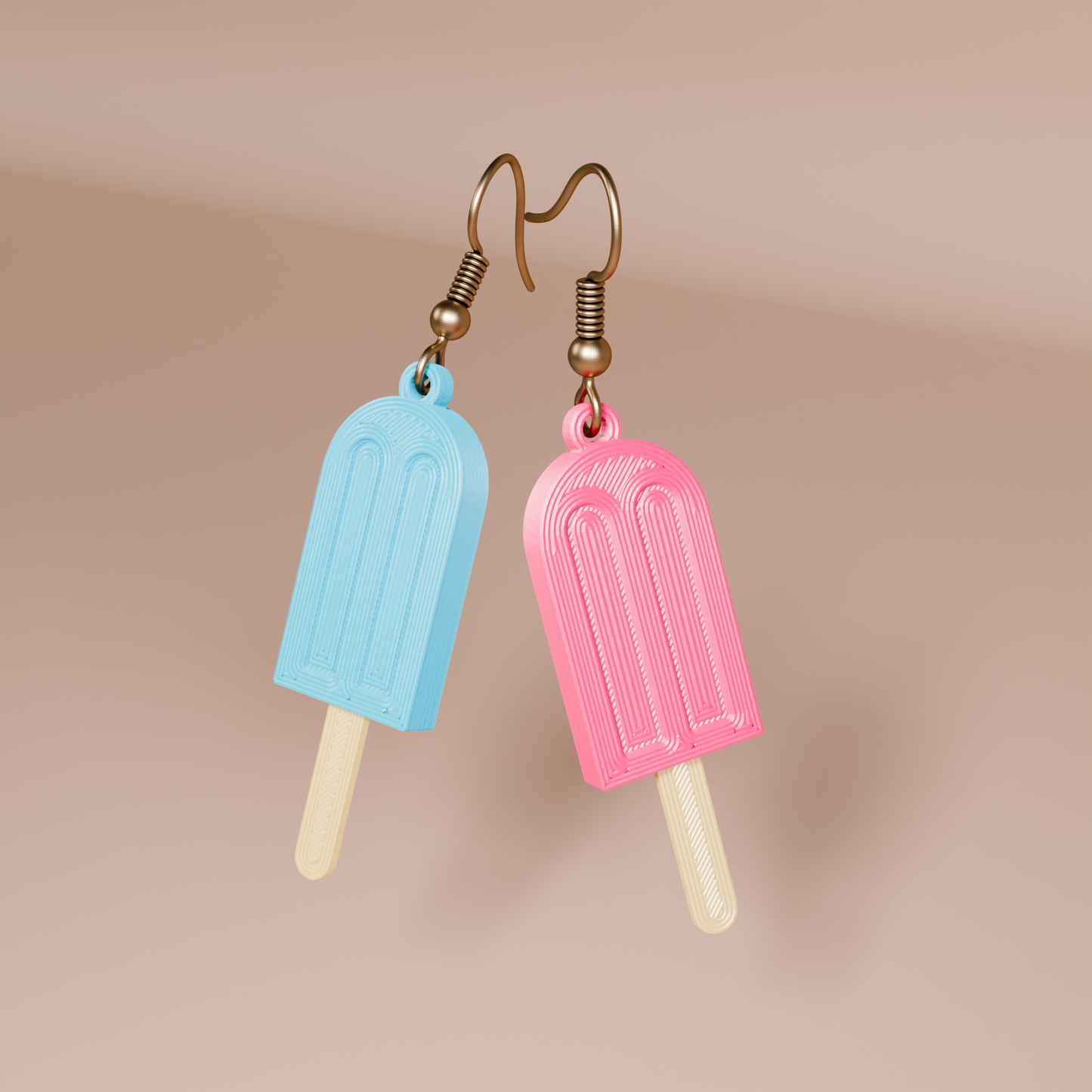 Popsicle Earrings – 3D Printed Fun Summer Earrings