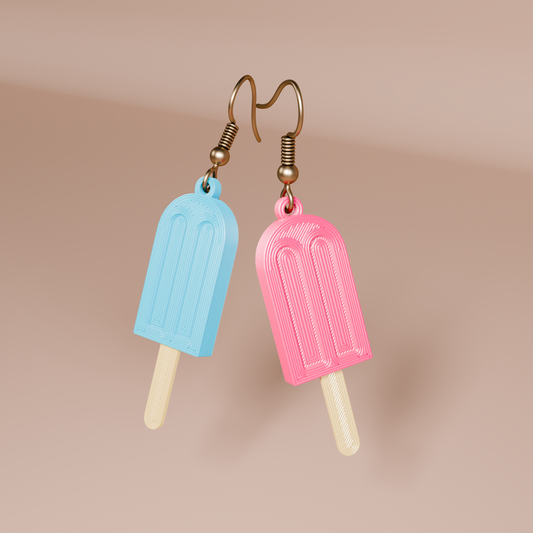 Popsicle Earrings – 3D Printed Fun Summer Earrings