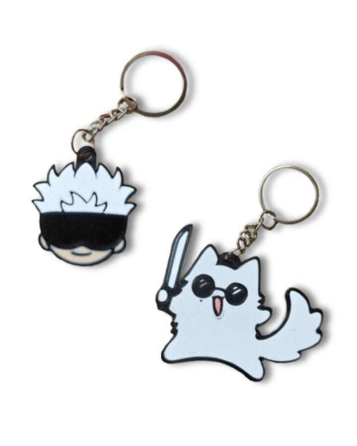 Satoru Gojo Keychain – Human or Cat Form