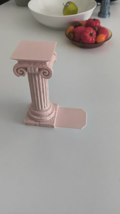 Destroyed Column Bookend  – Greek Column with Hidden Compartment
