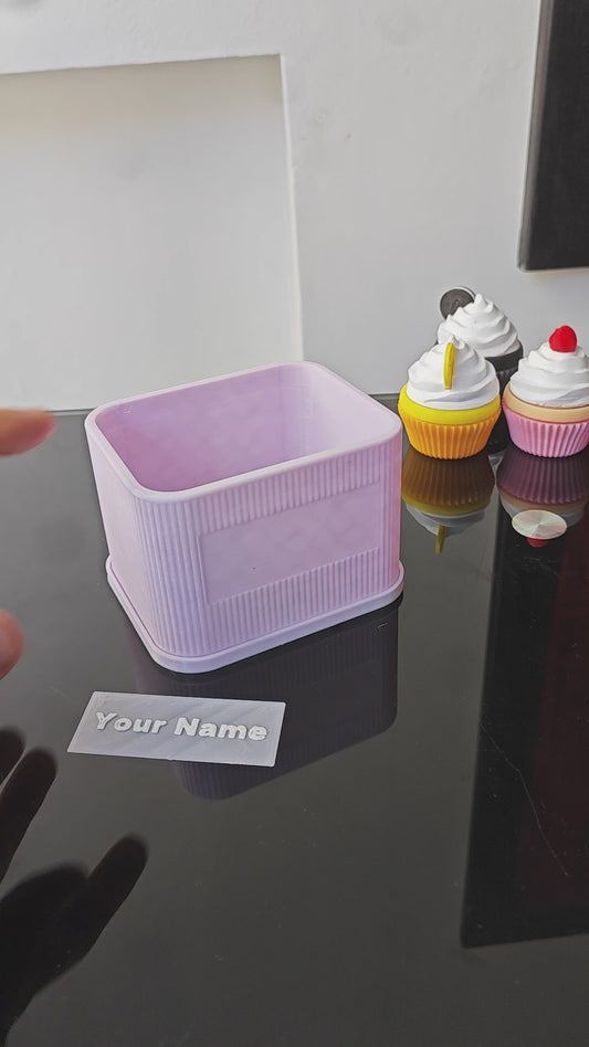 Minimal Planter With Name Label