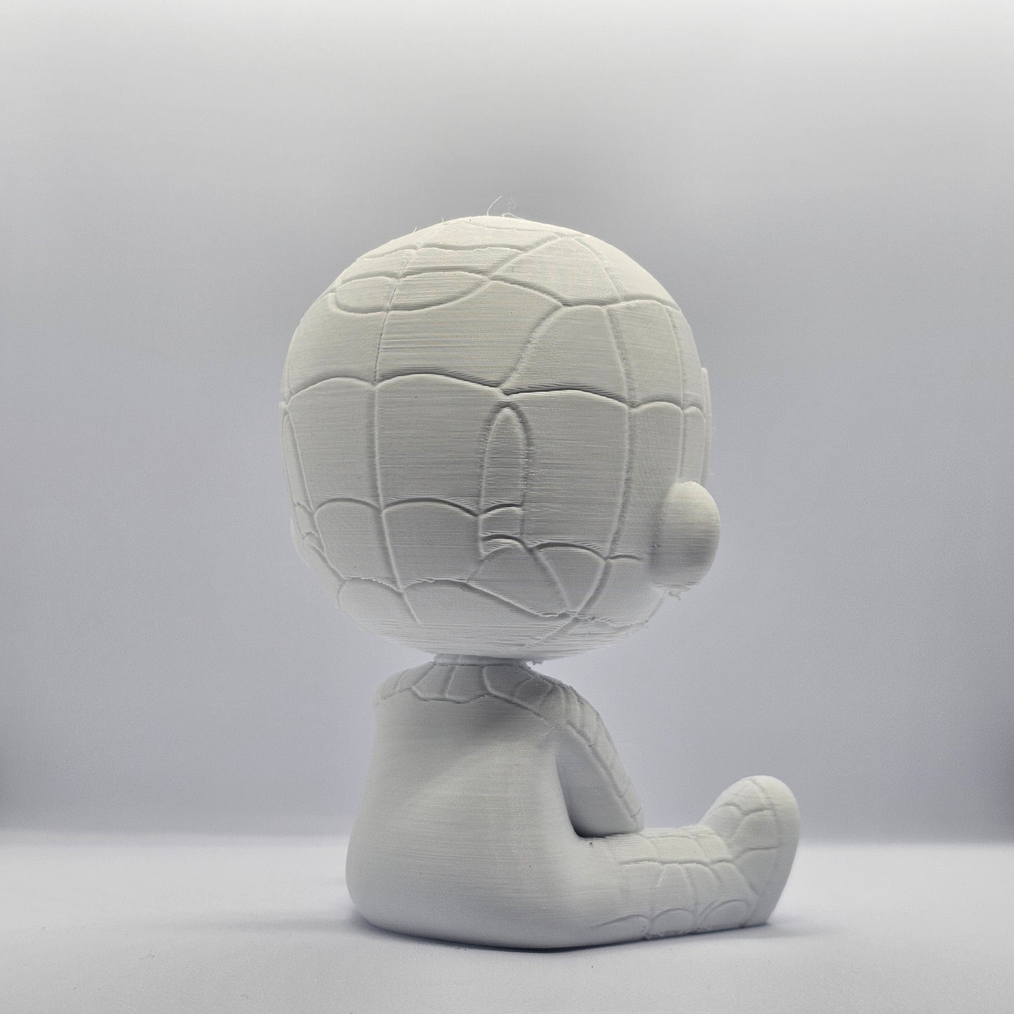 Spider-Man Chibi Style 3D Printed Figurine – 9 cm Paintable Collectible