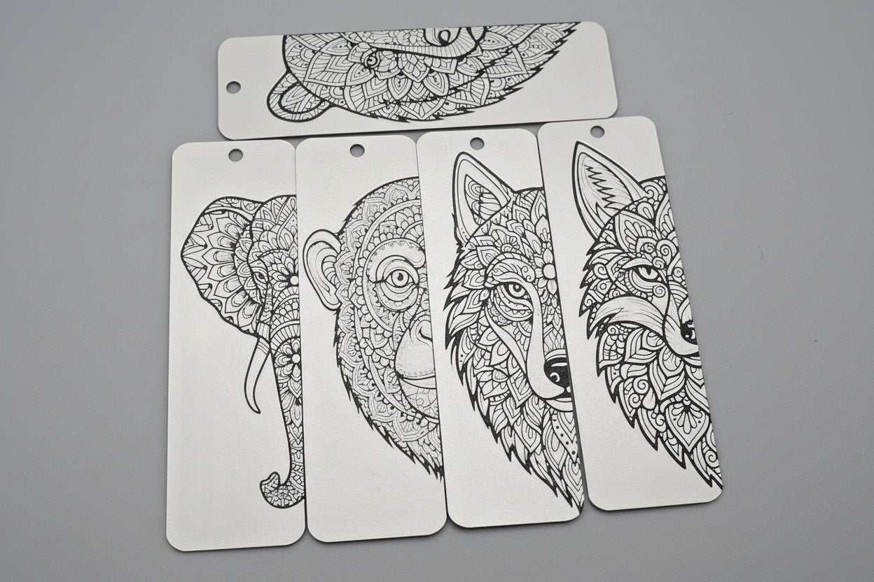 mandala art bookmark set