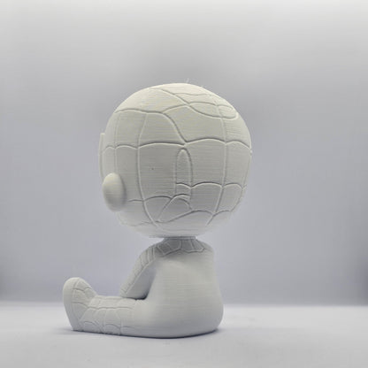 Spider-Man Chibi Style 3D Printed Figurine – 9 cm Paintable Collectible