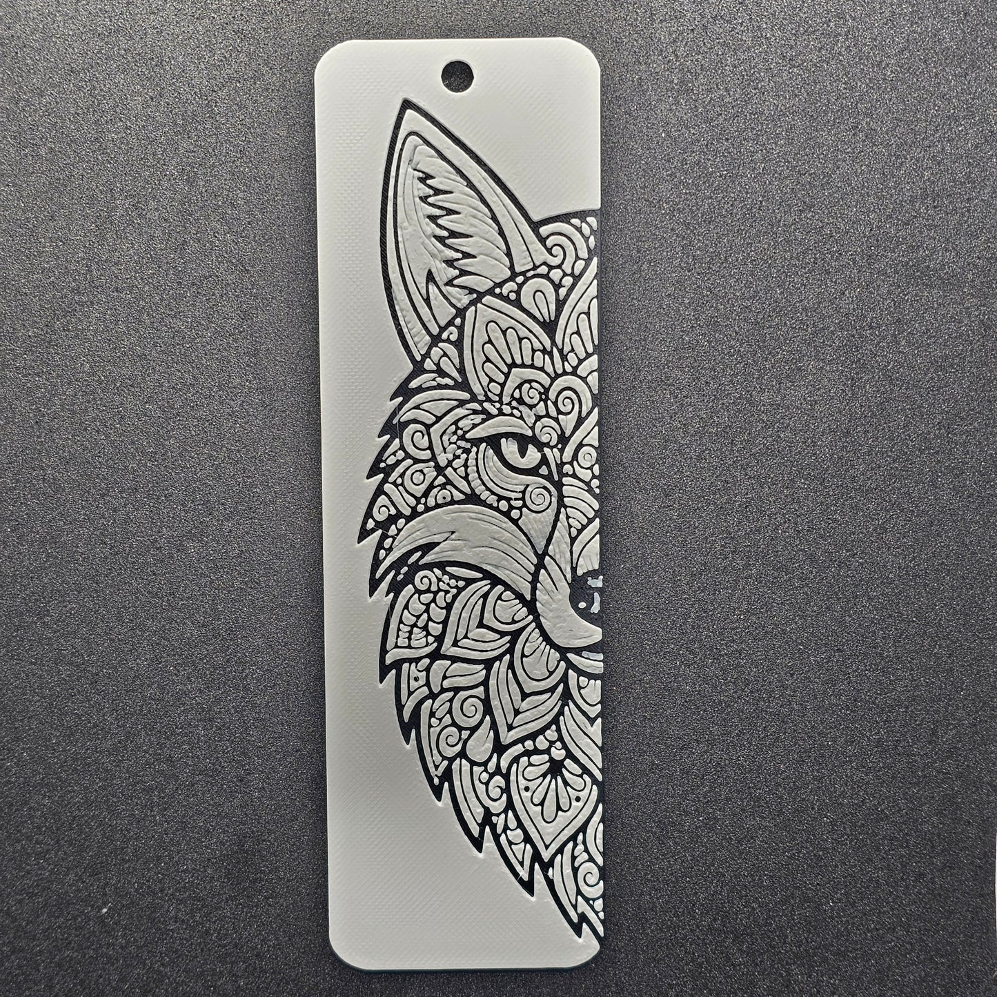 mandala art bookmark with design of fox