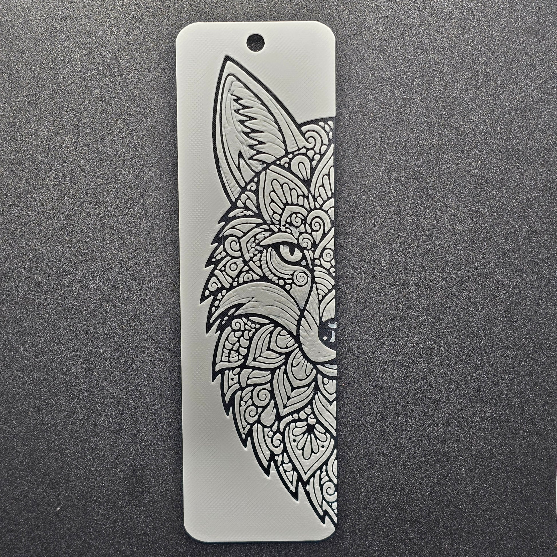 mandala art bookmark with design of fox