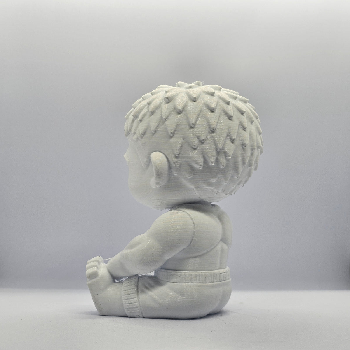 Hulk Chibi Figurine – 9 cm Paintable