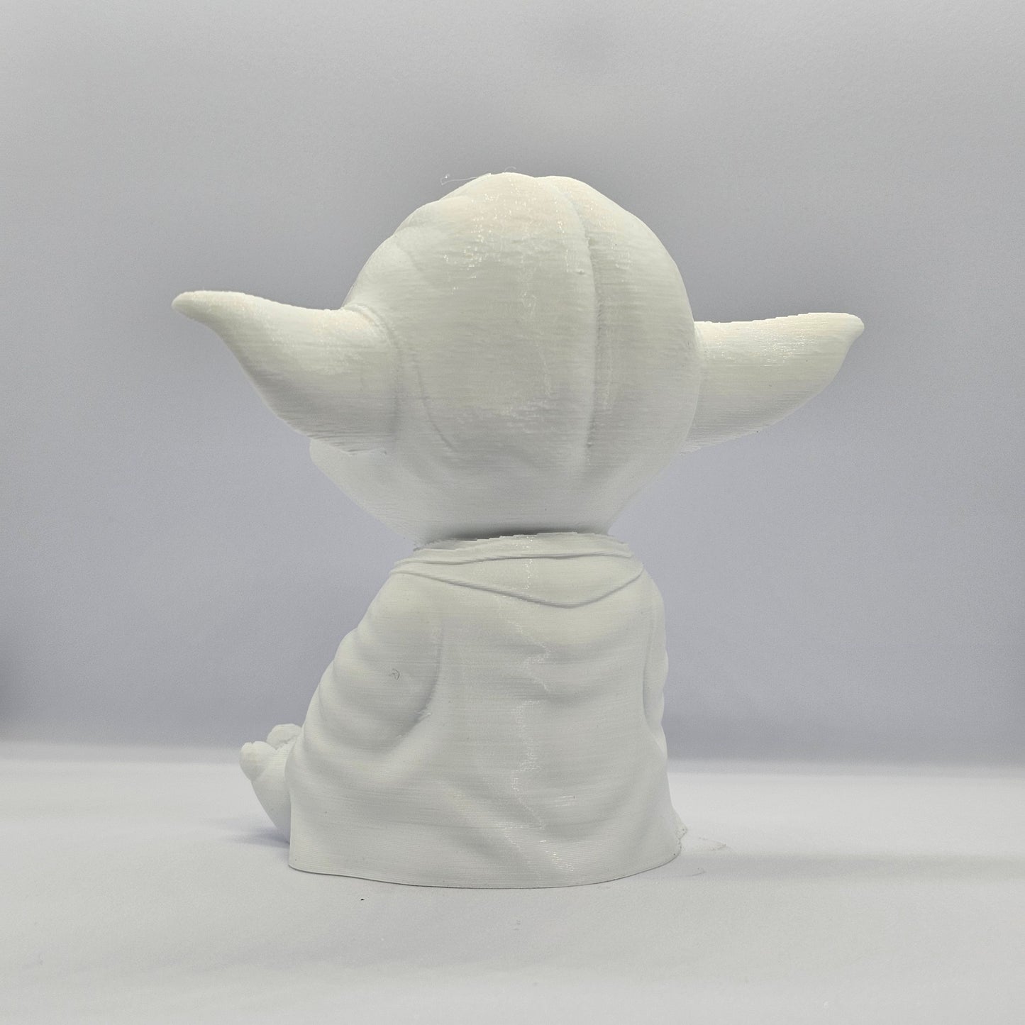 Yoda Chibi Style 3D Printed Figurine – 9 cm Paintable Collectible