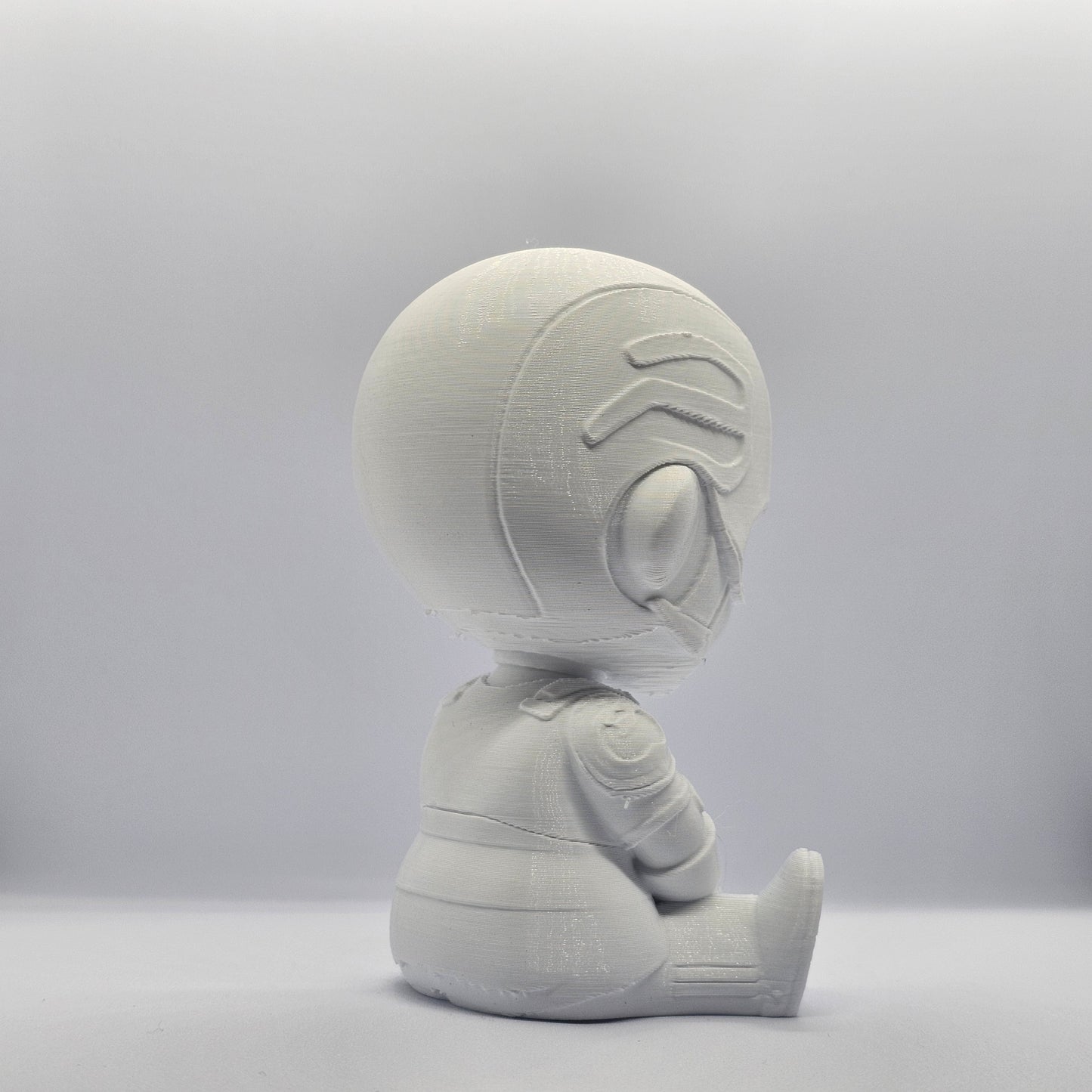 Captain America Chibi Style 3D Printed Figurine – 9 cm Paintable Collectible