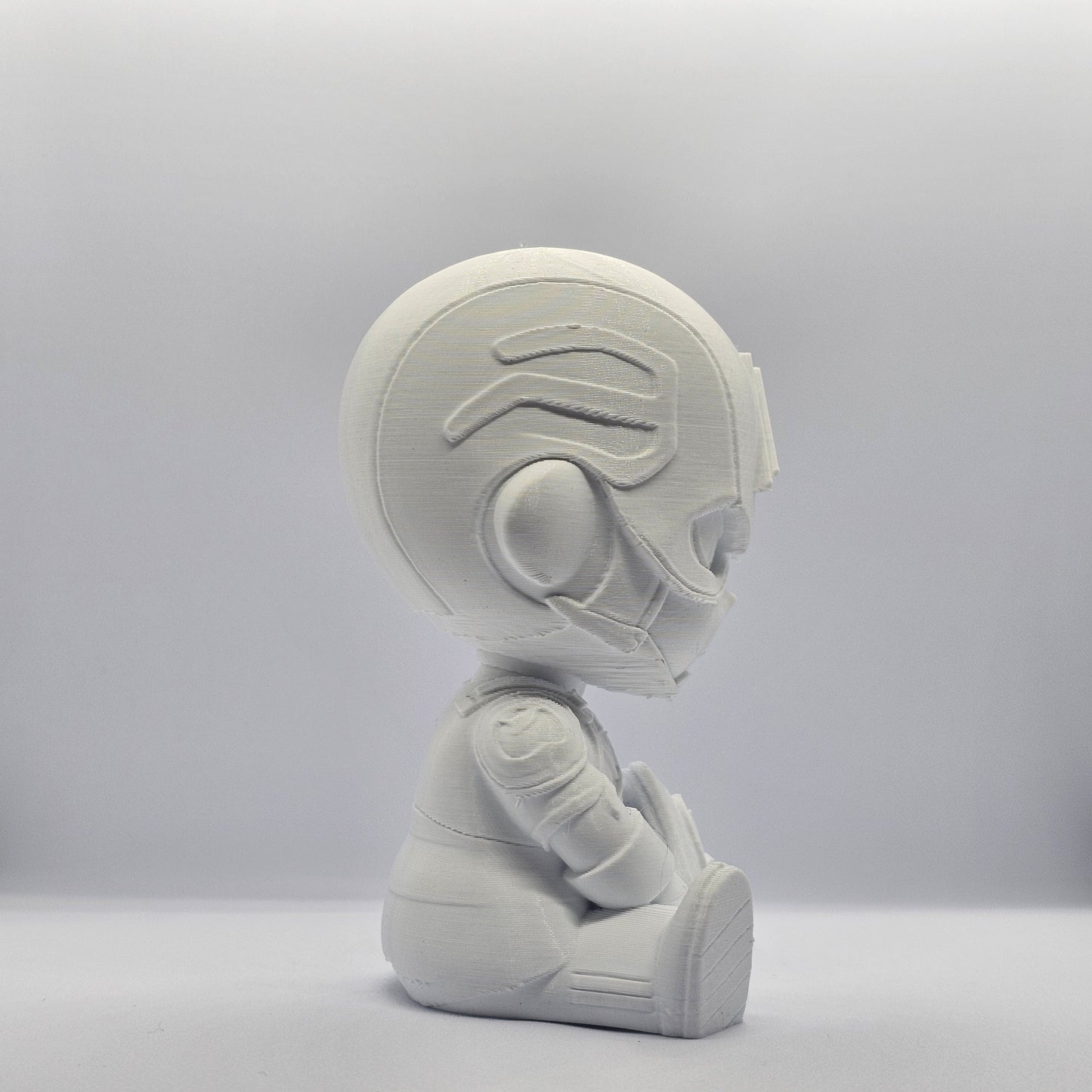 Captain America Chibi Style 3D Printed Figurine – 9 cm Paintable Collectible