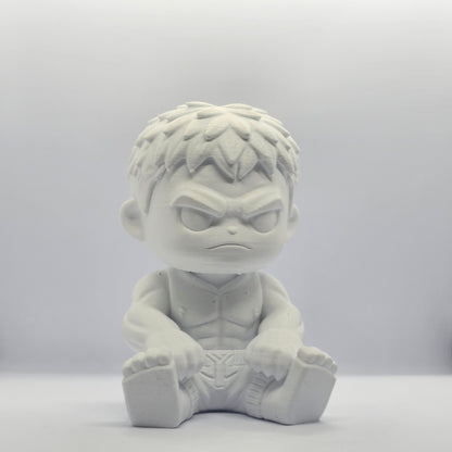 Hulk Chibi Figurine – 9 cm Paintable