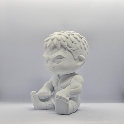 Hulk Chibi Figurine – 9 cm Paintable