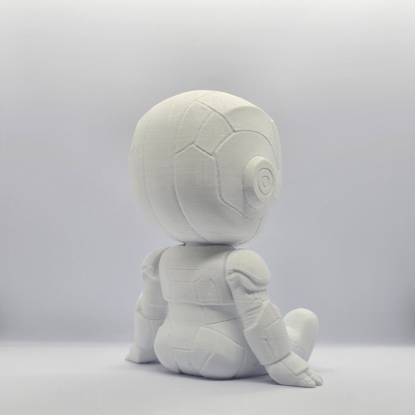 Iron Man Chibi Style 3D Printed Figurine – 9 cm Paintable Collectible