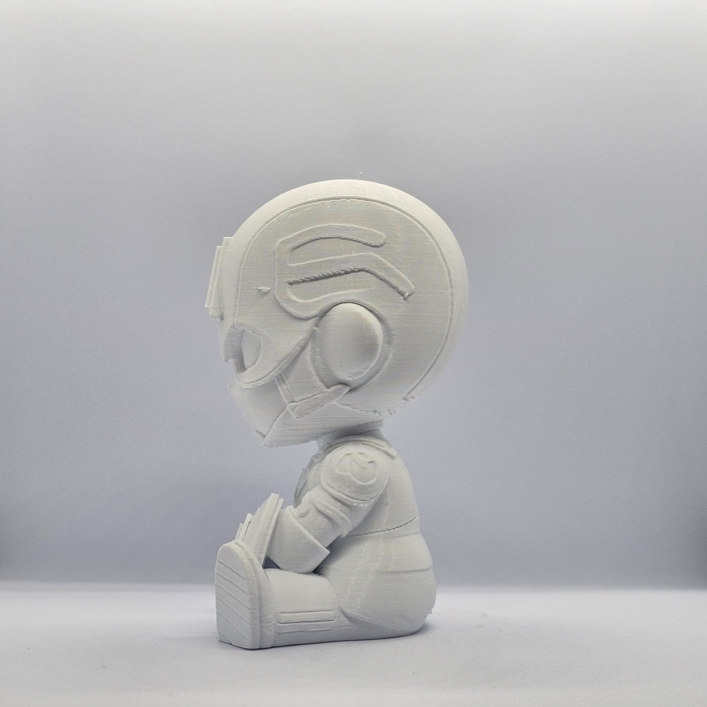 Captain America Chibi Style 3D Printed Figurine – 9 cm Paintable Collectible