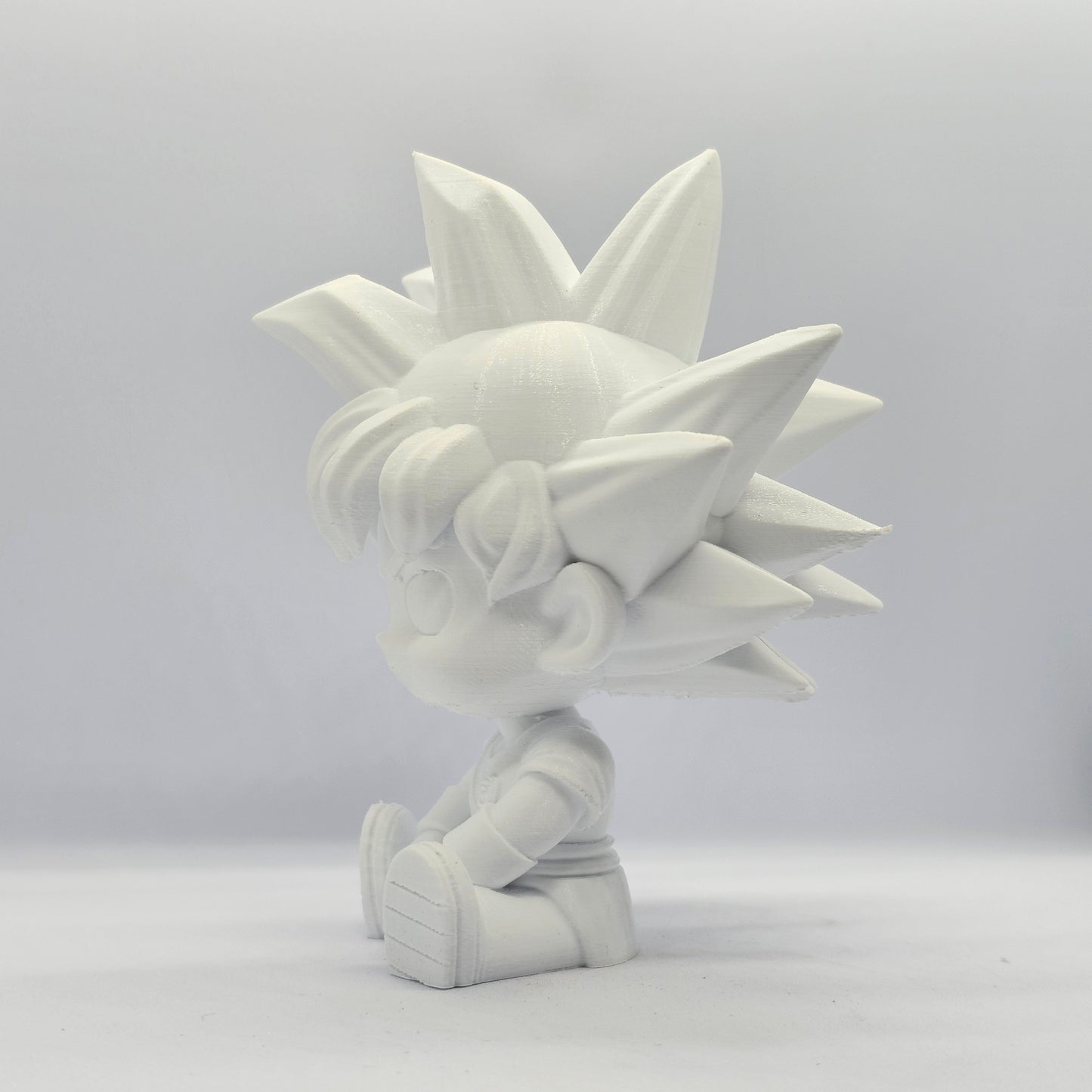 Goku Chibi Style 3D Printed Figurine – 9 cm Paintable Collectible