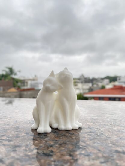 Charming 3D-Printed Cats Statue – Elegant and Adorable - Image 2